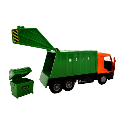 Машинка металл свет-звук KAMAZ -53605 МУСОРОВОЗ 18 см  Технопарк CT12-457-4WB 3