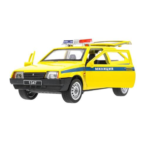 Металлическая машинка Lada-2108 Спутник Милиция Технопарк 2108-12-SLPOL-YE фото 9