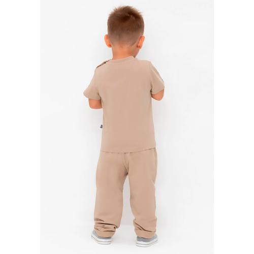 Брюки для мальчика Crockid КР 400722 темно бежевые к568 фото 4