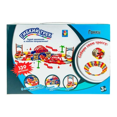 Гибкий трек Гонки 139 деталей 1Toy Т20856 4