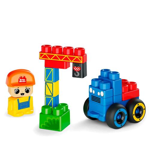 Конструктор Baby Blocks На стройке 21 деталь Десятое Королевство 03913 фото 2