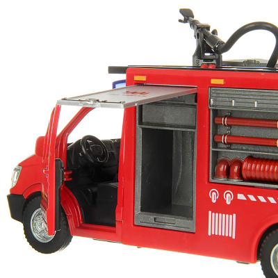 Пожарная машина инерционная свет звук Veld Co 132761 3