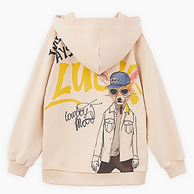 Худи для мальчика Bellbimbo М.250105 бежевый 2