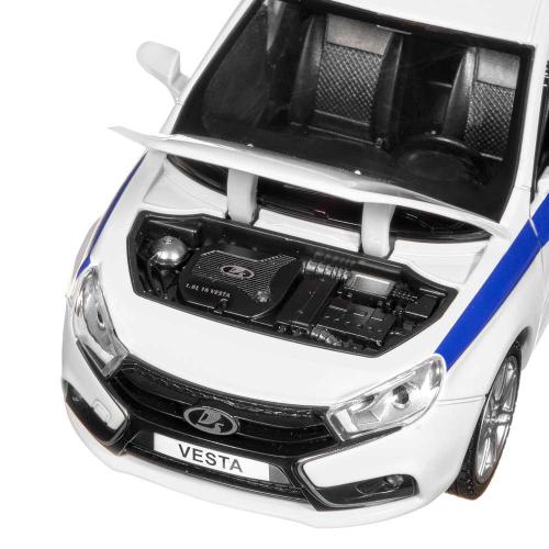 Коллекционная машинка Lada Vesta Полиция Автопанорама JB1251151 фото 3