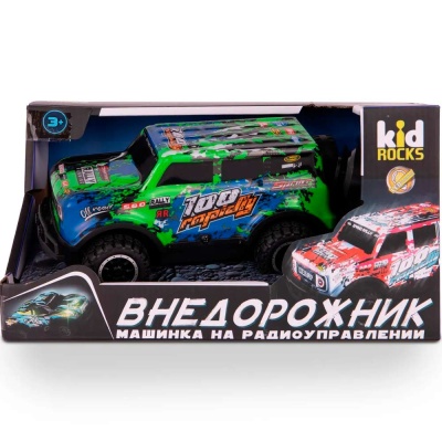 Внедорожник радиоуправляемый масштаб 1:24 Kid Rocks RC1874 зеленый 4