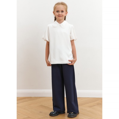 Блузка школьная для девочки Deloras Z64308S молочная 2