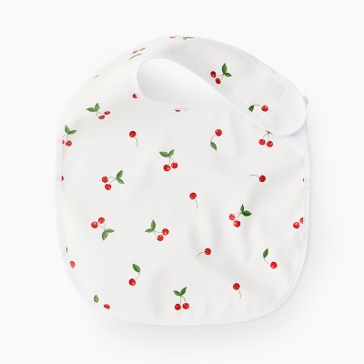 Нагрудный фартук на липучке 2 штуки Happy Baby 16018 checkered pattern and cherry 3