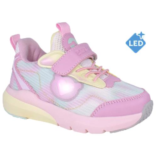 Кроссовки для девочки со светящимся сердечком Indigo Kids 92-065А сиреневые фото 2