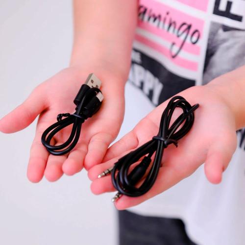 Наушники детские беспроводные Монстрик Shenzhen Toys YLFS-09BT синие фото 5