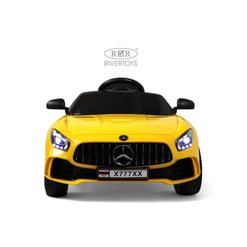 Детский электромобиль Mercedes-Benz AMG GT RiverToys X777XX жёлтый фото 20