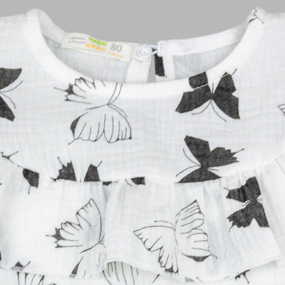 Блузка Бабочки Чуди Кидс 576526Ц2-2 молочный 02