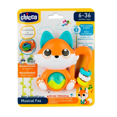 Игрушка погремушка Лисичка Chicco 00011589000000