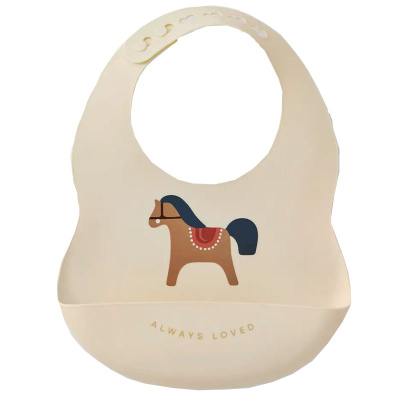 Нагрудный фартук силиконовый Happy Baby 16017 horse 2