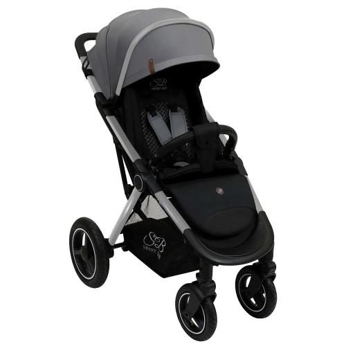 Коляска прогулочная Suburban Compatto Air Silver Gray Sweet Baby