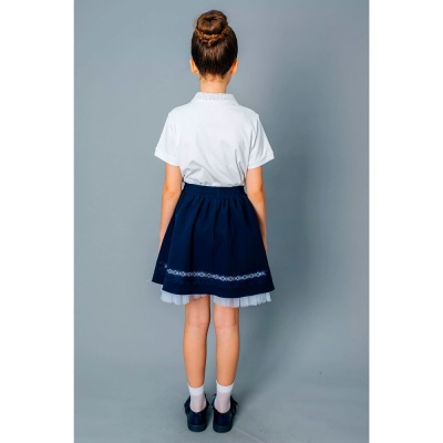 Блузка школьная для девочки Deloras Z64185S белая 3