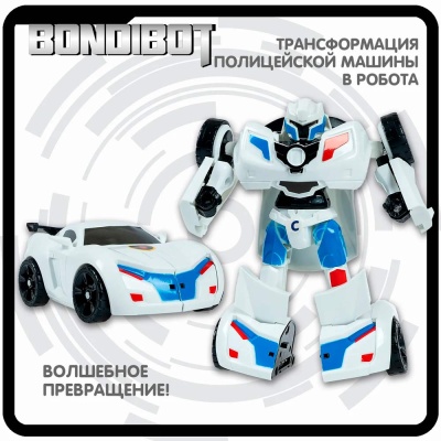 Трансформер 2в1 робот полицейская машина Bondibon BB6547 3