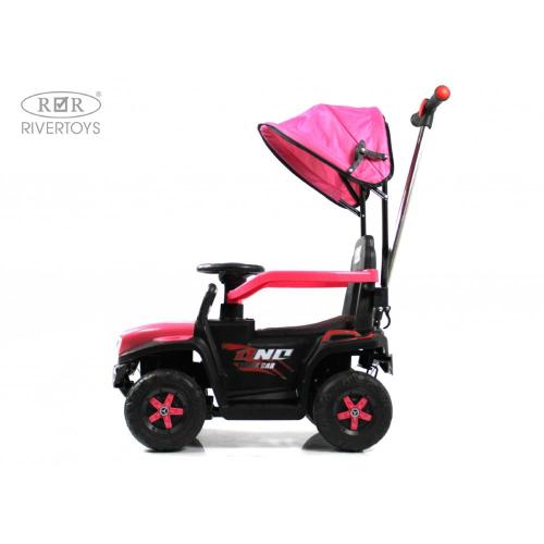 Детский электромобиль RiverToys G005GG розовый фото 6