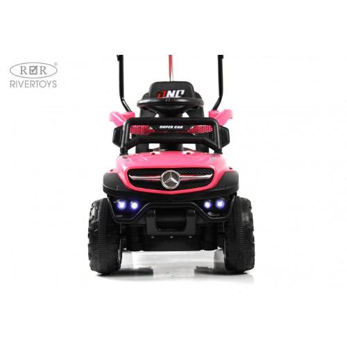 Детский электромобиль RiverToys G005GG розовый фото 15