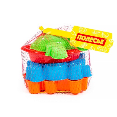 Набор №258  формочки самосвал паровоз самолёт кораблик Полесье 35066 2