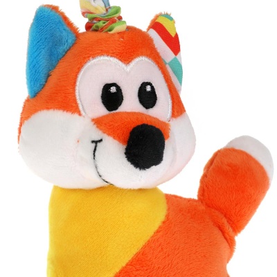 Текстильная игрушка погремушка Лиса Умка RV-F2