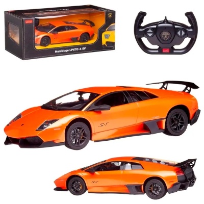 Машина радиоуправляемая Murcielago LP670-4 масштаб 1:14 Rastar 38900O оранжевый