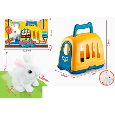 Игровой набор Зайчик интерактивный с переноской 902-4 2