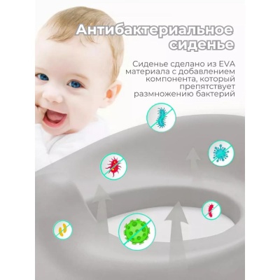 Горшок детский 3 в 1 Bubago Tempo BG 122-3 Серый