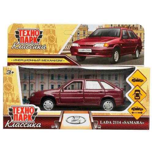 Машина металлическая инерционная Lada 2114 Samara 12 см Технопарк 2114-12-PRL фото 4