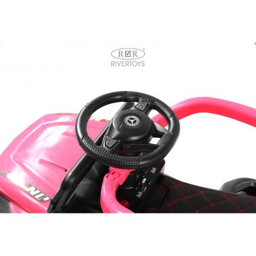 Детский электромобиль RiverToys G005GG розовый фото 4