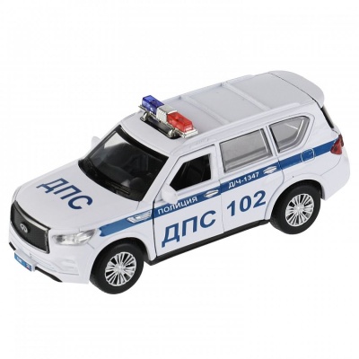 Игрушка Машина Infiniti QX80 Полиция Технопарк QX80-12POL-WH