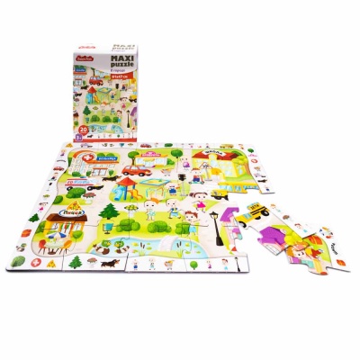 Пазлы MAXI Baby Toys В городе 20 эл Десятое Королевство 04811 4
