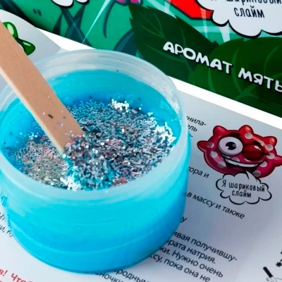 Набор для опытов  Фабрика слаймов Мята 3 в 1 Висма 511 2