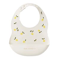 Нагрудный фартук силиконовый Happy Baby 16017 lemon