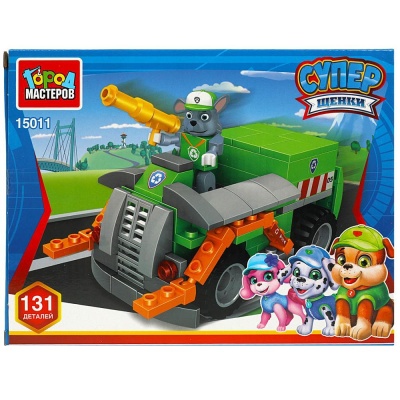Конструктор Суперщенки Мусоровоз 131 деталь Город мастеров 15011-KY