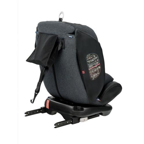 Автокресло Indigo Aero IsoFix ST-3 тёмно-серый лён фото 7