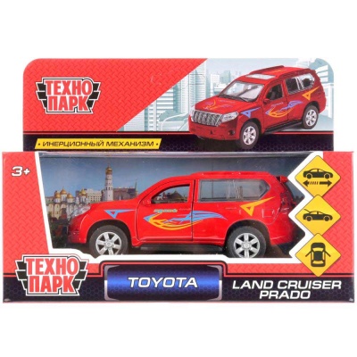 Машина металлическая инерционная Toyota Prado Спорт 12 см Технопарк PRADO-S 4