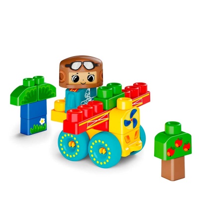 Конструктор Baby Blocks Самолетик 20 деталей Десятое Королевство 03911 02