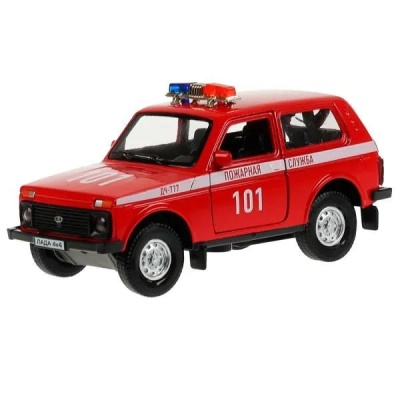 Игровой набор Гараж Пожарная часть Технопарк GARAGESMA-20PLFRI-LAD 4