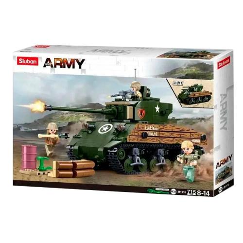 Конструктор Танк 2 715 деталей Sluban M38-B1110 фото 3