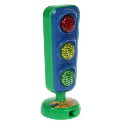 Развивающая игрушка Обучающий светофор Синий Трактор Умка HT878-R2
