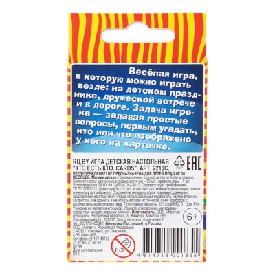 Настольная игра Кто есть кто Cards Dream Makers 2210C