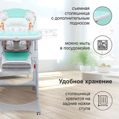 Стульчик для кормления Sweet Baby Magestic Mint фото 15