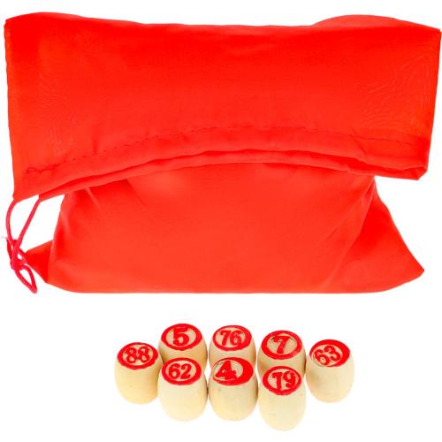 Настольная игра Русское Лото Узор деревянные бочонки 90 штук Miland ИГН-0308 фото 3