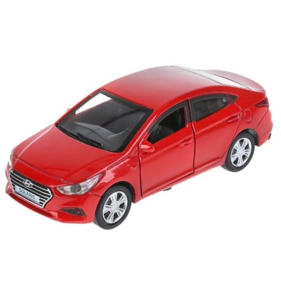 Машинка металлическая Hyundai Solaris Технопарк SOLARIS2-12-RD 2
