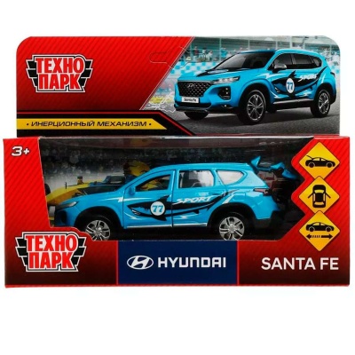 Машина металлическая инерционная Hyundai Santafe Sport 12 см Технопарк SANTAFE2-12SRT-BU 4
