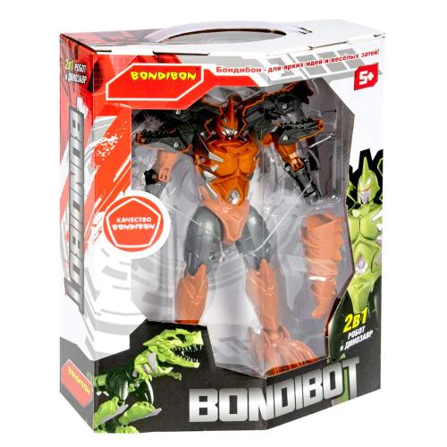 Трансформер Bondibot Робот Тираннозавр оранжевый Bondibon ВВ5606 фото 4