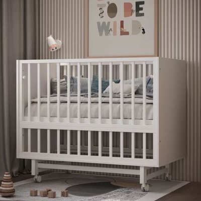 Кроватка с продольным маятником Incanto Cambridge KR-0010/10 белый/белый 01