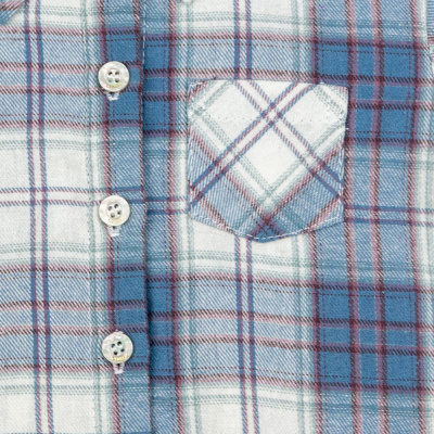 Рубашка Клетка Чуди Кидс 533725Ц2-2 голубой 03