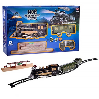 Железная дорога Мой первый поезд на батарейках 12 деталей Play Smart 0649 2
