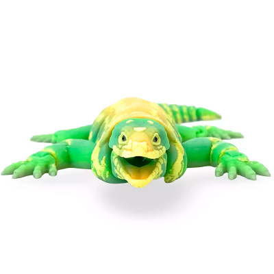 Подвижная 3D-игрушка Ящерица Тегу зеленая FunBerry Toys 03006238 3